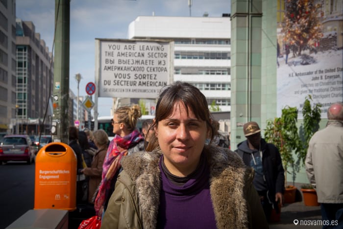 Cartel indicando que estás dejando el sector Americano — Berlín, Alemania