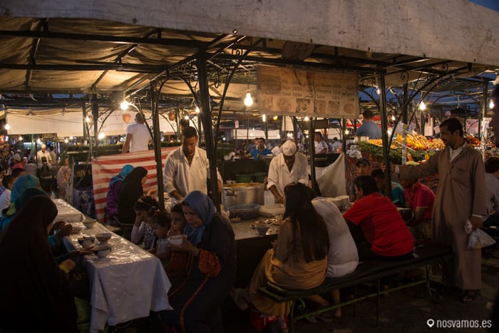 Nuestro puesto preferido para cenar — Marrakech, Marruecos